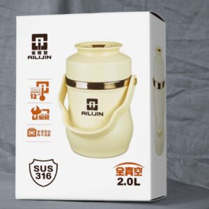 AILIJIN Insulated Stainless Steel Food Flask – 2.0L