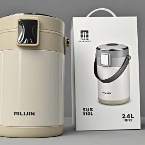 RILIJIN Insulated Stainless Steel Lunch Box – 2.4L