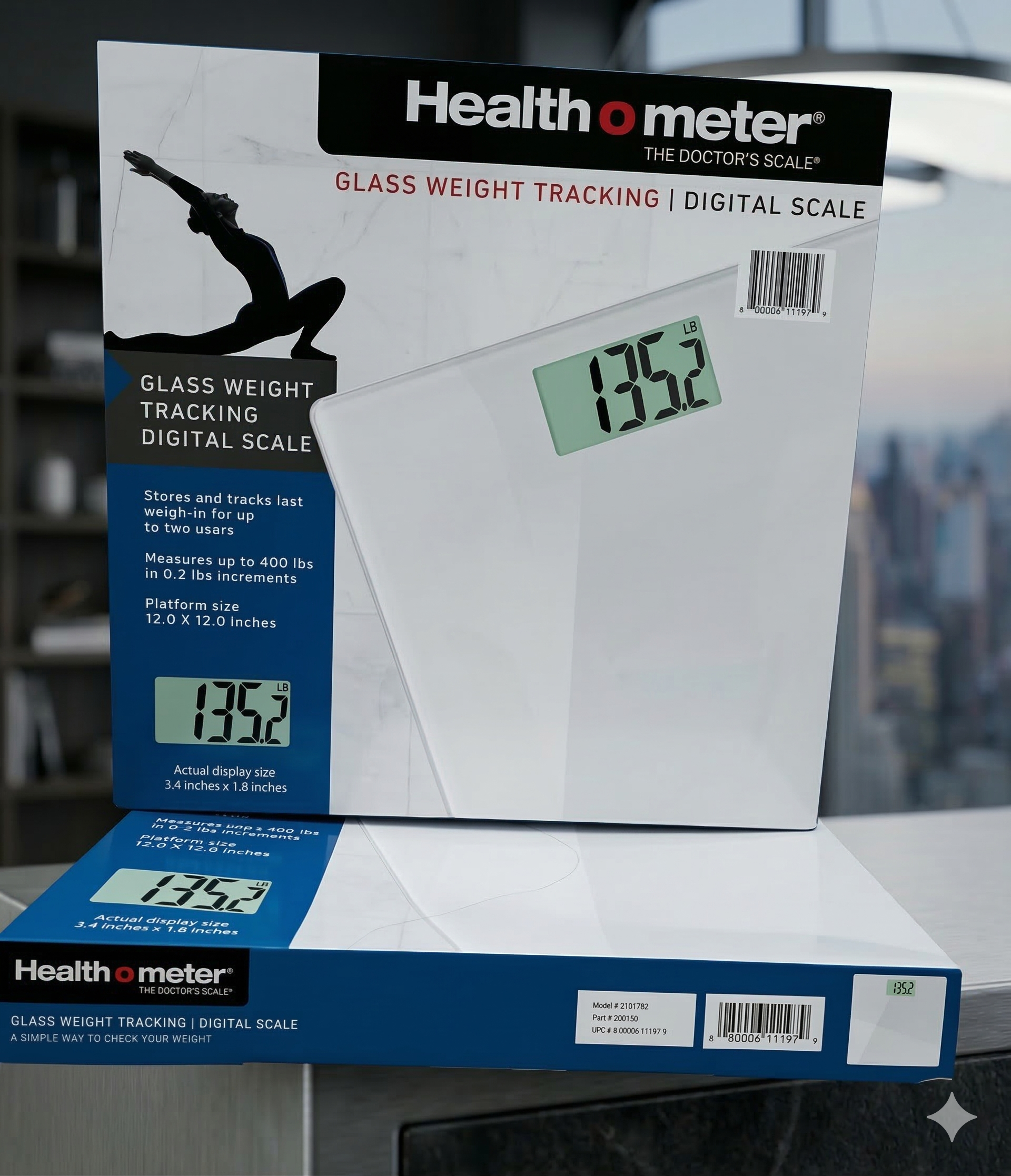 Health o meter® Glass Weight Tracking Digital Scale
