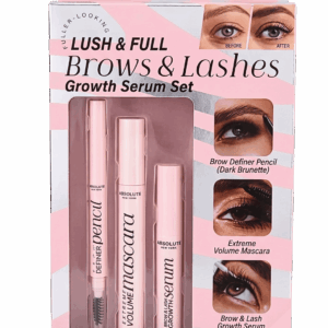 Absolute New York Lush & Full Brows & Lashes Growth Serum 3-Piece Set