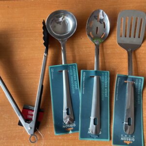 Gibson Home 4-Piece Essential Stainless Steel Kitchen Utensil Set