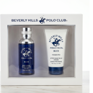 Beverly Hills Polo Club Blue Men's 2-Piece Fragrance & Grooming Gift Set