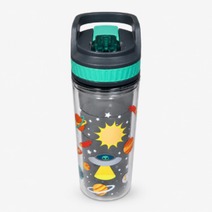 Space Theme Kids Water Bottle