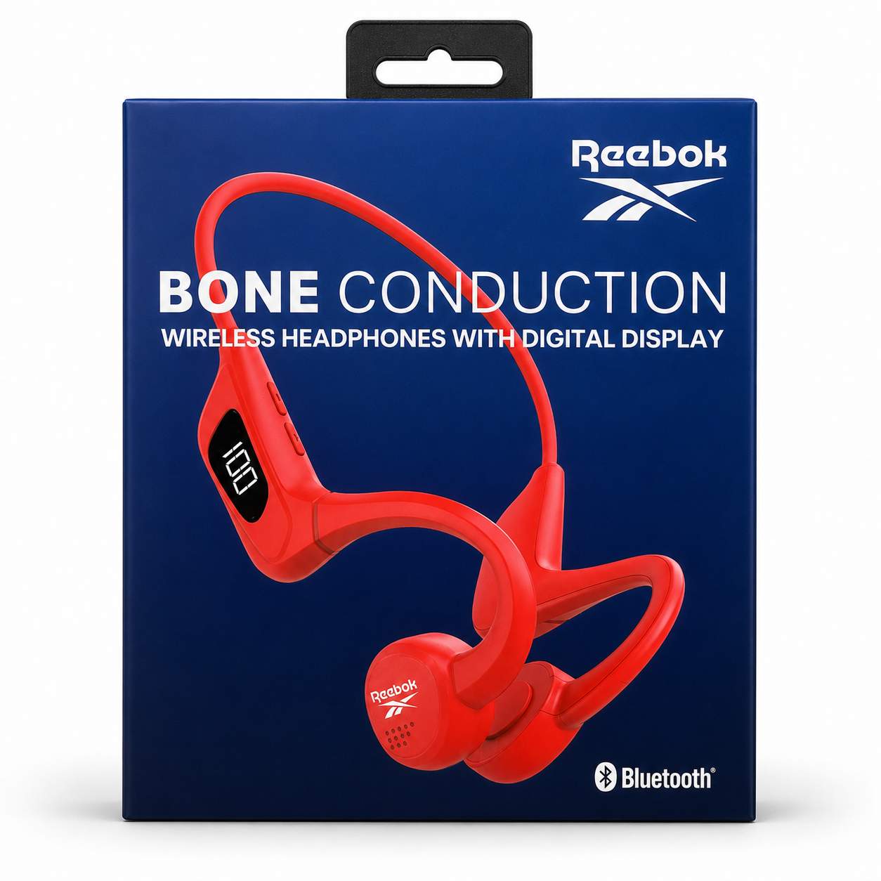 Reebok Bone Conduction Wireless Headphones with Digital Display